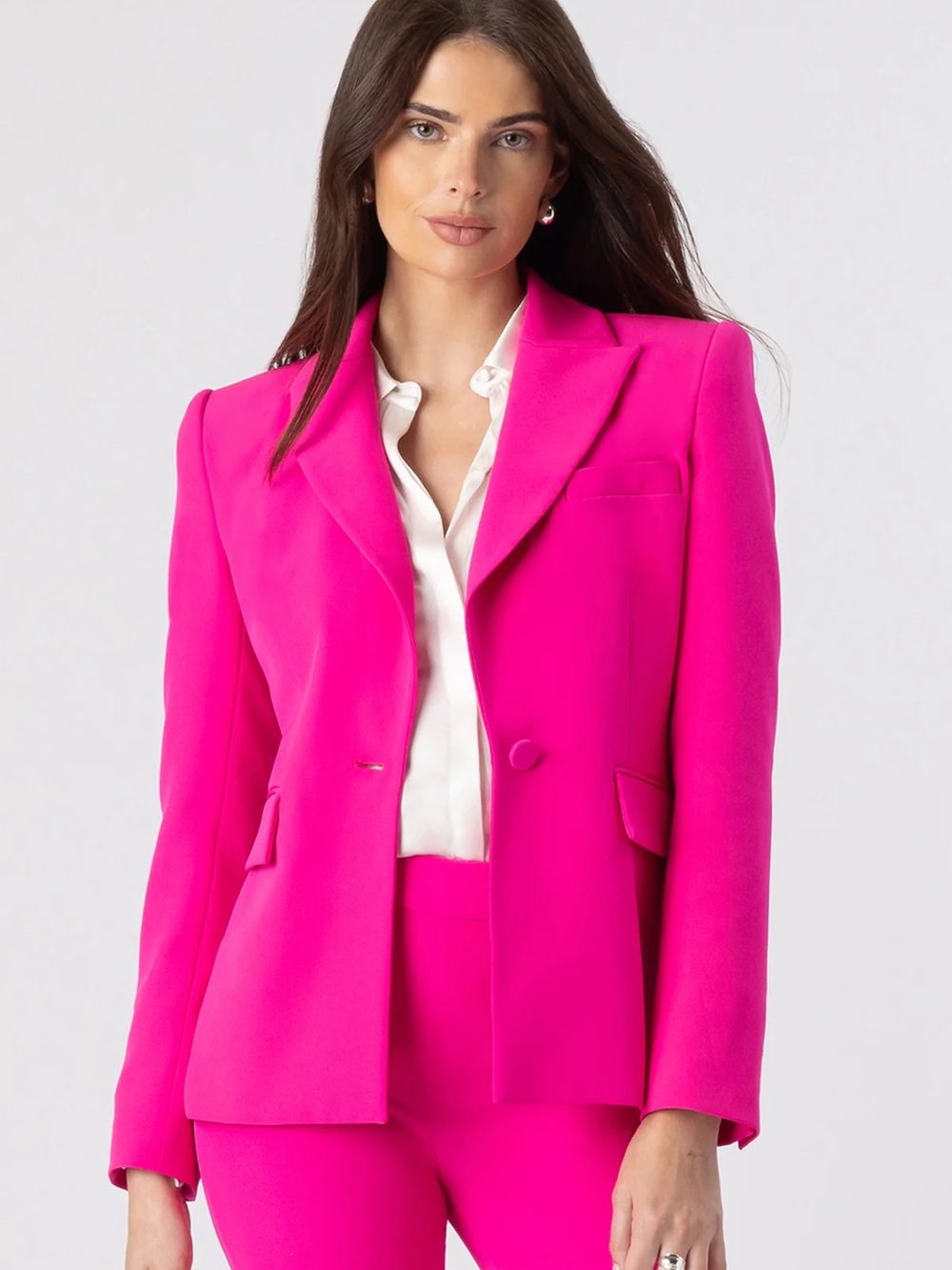 Generation Love Hot Pink Aimee Crepe Blazer Size Small